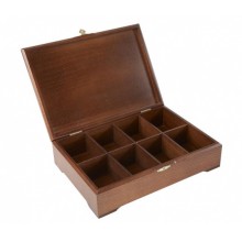 Дерев'яний органайзер скринька для чайних пакетиків (з 8-ма отворами)