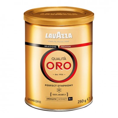 Мелена кава Lavazza Qualita Oro, в банці 250 г