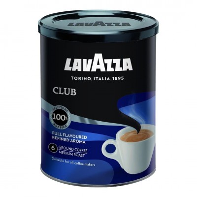 Мелена кава Lavazza Club, в банці 250 г