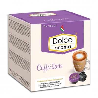 Кава в капсулах DG Dolce Aroma Caffe Latte 16 шт