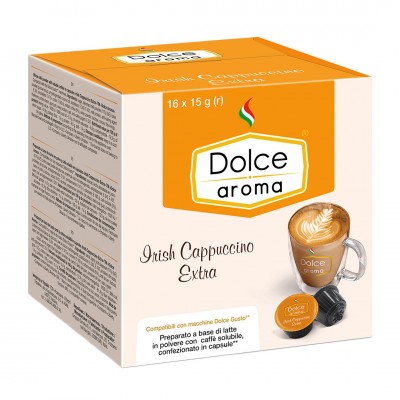 Кава в капсулах DG Dolce Aroma Irish Cappuccino Extra 16 шт