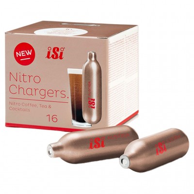 Капсули (балони) ISI Nitro Chargers для сифона, для приготування холодної кави, чаю, коктейлів, 16 шт