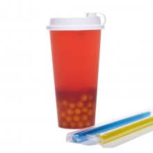 Напій Bubble Tea Bon Classic Пітахая з кульками манго 500 мл