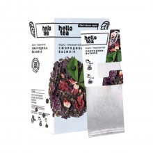 Чай ягідно-трав'яний у пакетиках Hello Tea Смородина-базилік (20 х 2г)