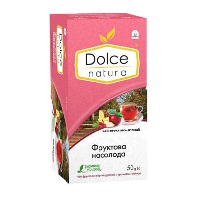 Чай фруктово-ягідний Dolce Natura Фруктова насолода (25 х 2г)