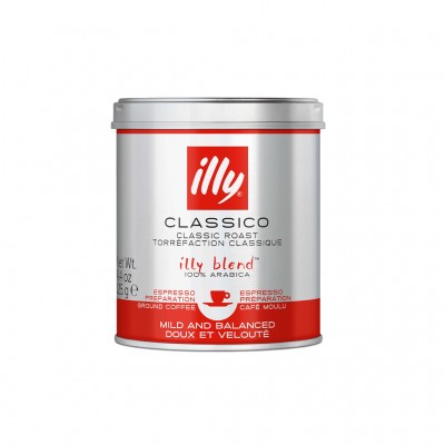 Мелена кава illy Classico 100% Arabica в банці 125 г