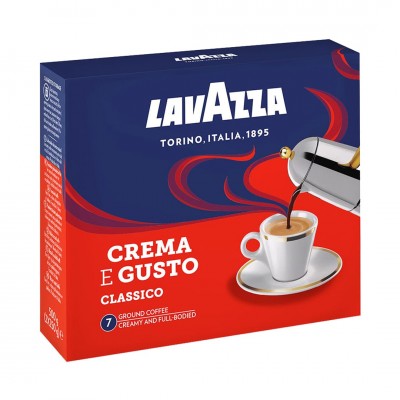 Мелена кава Lavazza Crema e Gusto Classico (2 x 250 г)